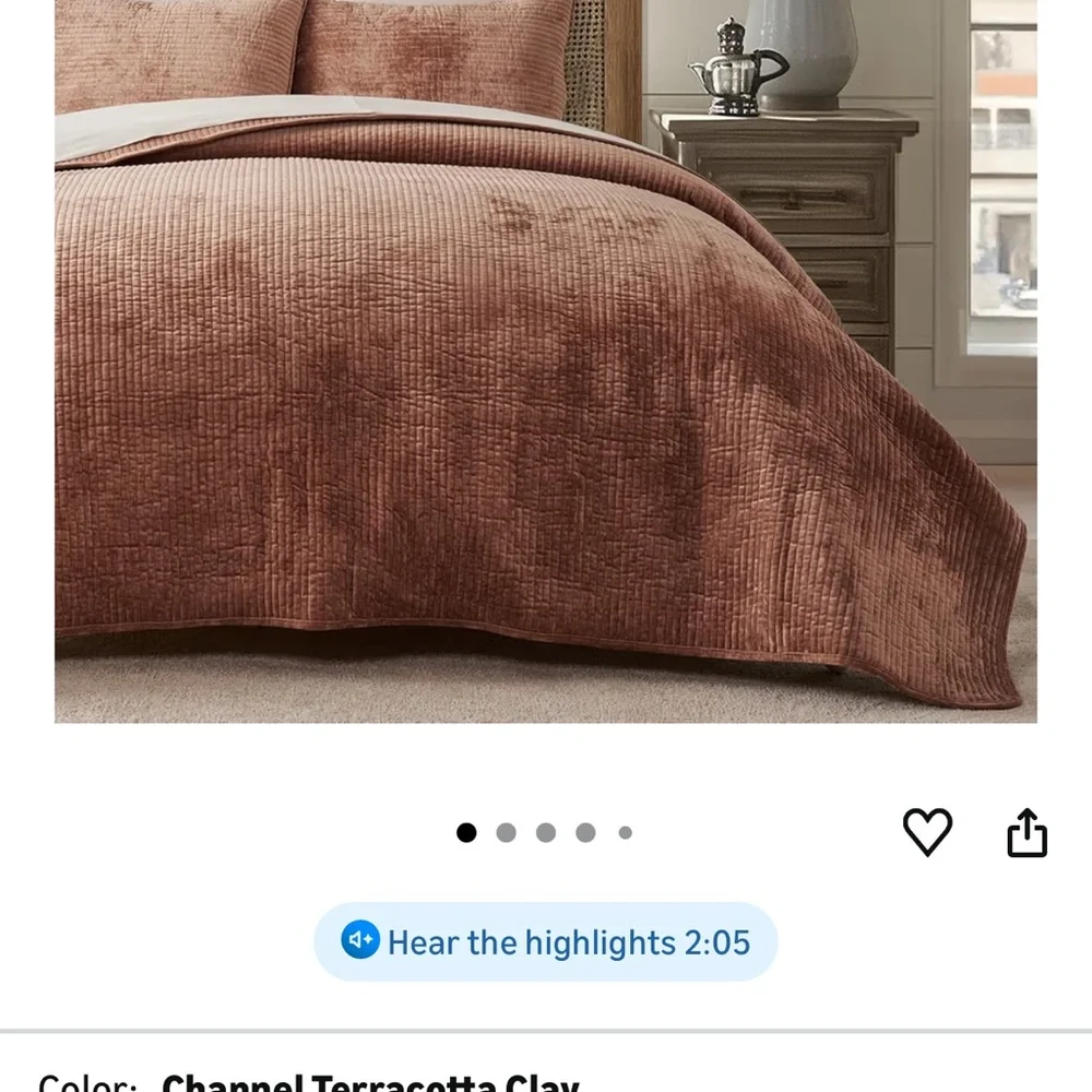Evergrace Elegant Terracotta Velvet Bedding Set